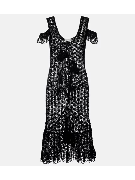 Rochie midi Jw Anderson cu volane negru