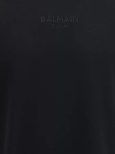 Hímzett póló Balmain fekete