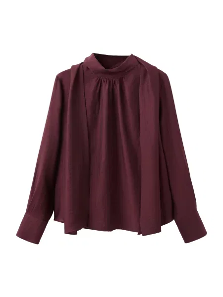 MANGO Bluză vin roșu