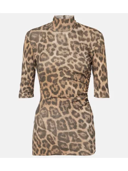 Top Stella Mccartney cu imagine cu model leopard
