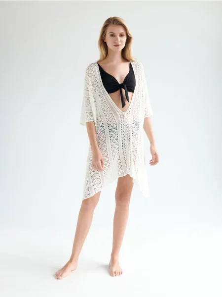 Reserved Ажурний кейп кремовий 