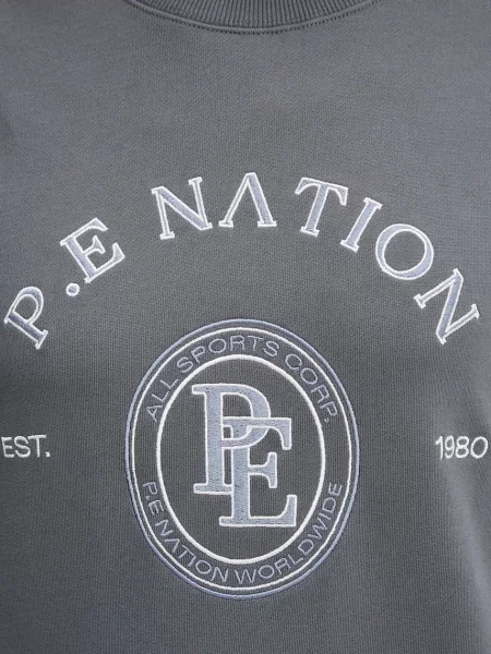 Кофта P.E Nation Voyage з аплікацією сірий