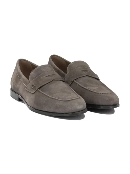 Półbuty Ferragamo zamszowe brązowe