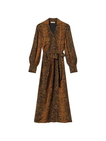 Lung rochie Twinset cu imagine maro