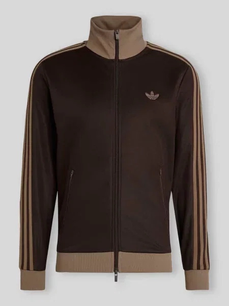 Bluza rozpinana o kroju regular fit z mieszanka bawełny model BECKENBAUER TT' Adidas Originals