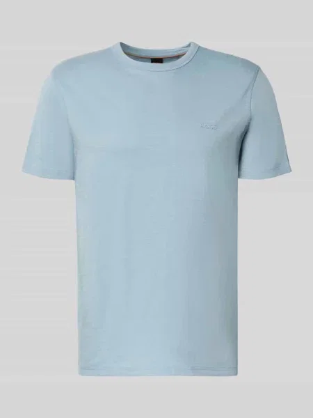 T-shirt o kroju regular fit z teksturowanej bawełny Model TEGOOD' Boss Orange