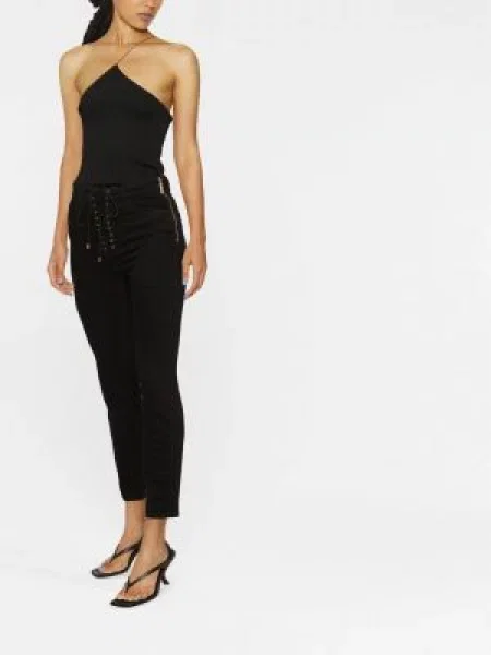 Слаб дънки skinny fit Elisabetta Franchi черно