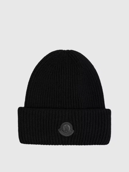 Шапка з кашеміру Moncler чорна