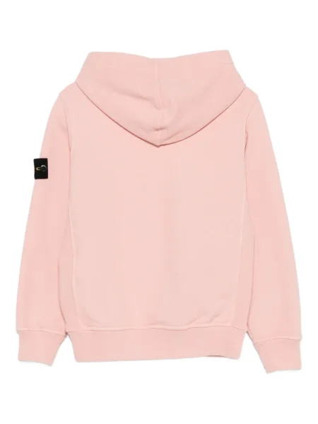 Bluza z kapturem dziecięca Stone Island różowa