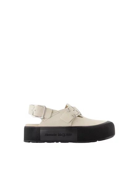 Klapki Alexander Mcqueen skórzane