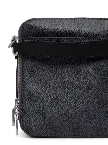 Crossbody torba Guess s printom siva