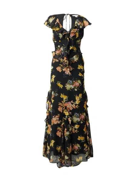 TOPSHOP Rochie galben / oliv / portocaliu închis negru