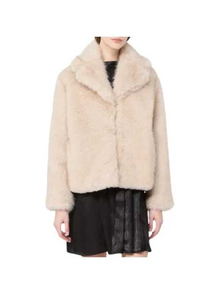Dzianinowa kurtka Weekend Max Mara beżowa