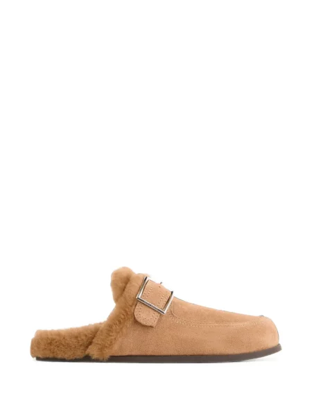 Papuci tip mules Jimmy Choo cu cataramă cu bretele