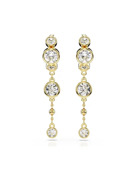 Kolczyki Swarovski eleganckie żółte