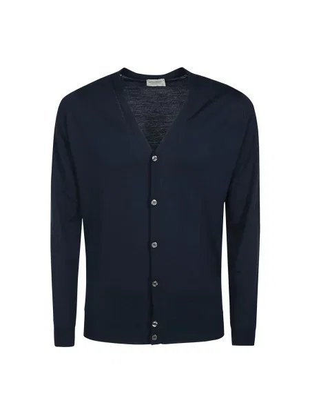 Sweter John Smedley z wełny merino niebieski
