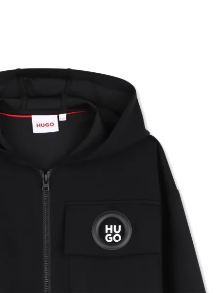 Bluza z kapturem dziecięca Hugo czarna