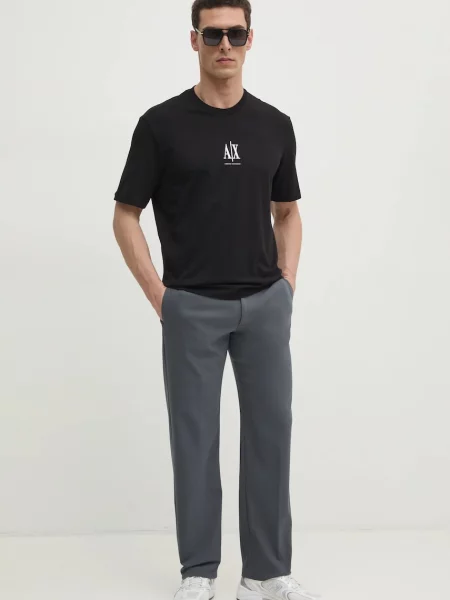 Футболка Armani Exchange з аплікацією чорний