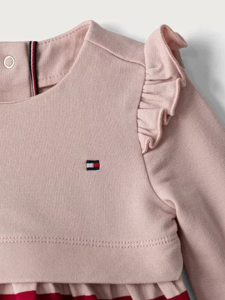 Tommy Hilfiger разкроена рокля от с розово