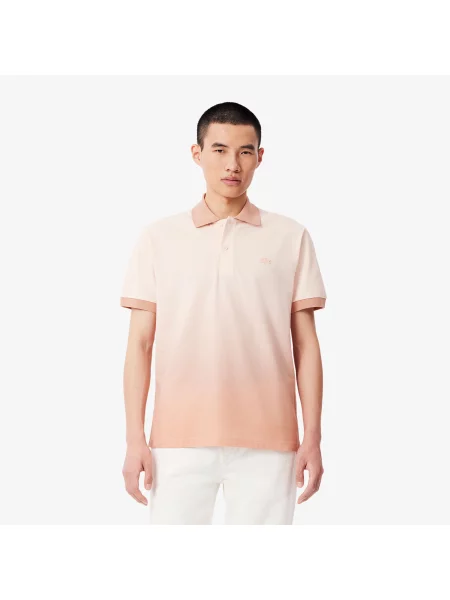 Lacoste Koszulka Polo Classic Fit Ombré Print różowy