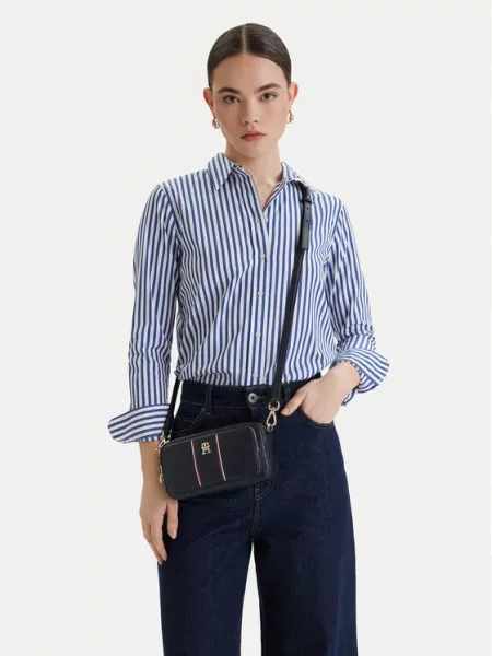 Tommy Hilfiger Дамска чанта Th Daily Camera Bag Corp Тъмносин