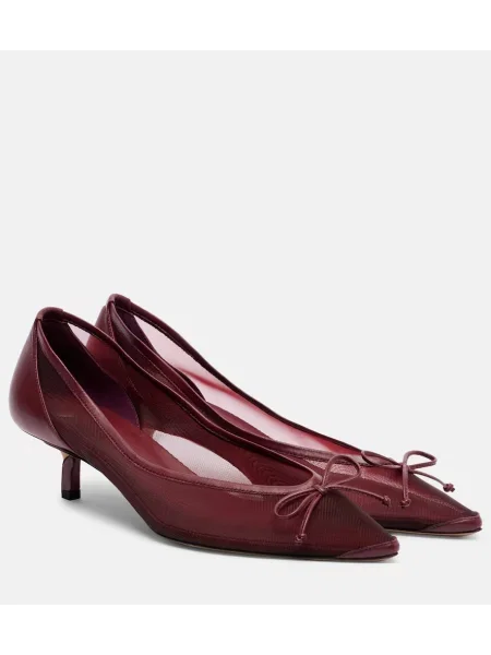 Salonarji Jacquemus z mrežo bordo