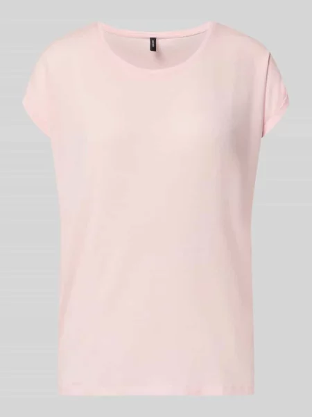 T-shirt w kroju relaxed fit z mieszanki lyocellu Model AVA' Vero Moda różowa