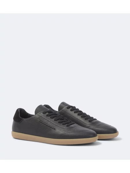 Sneakerși Zegna din piele negru