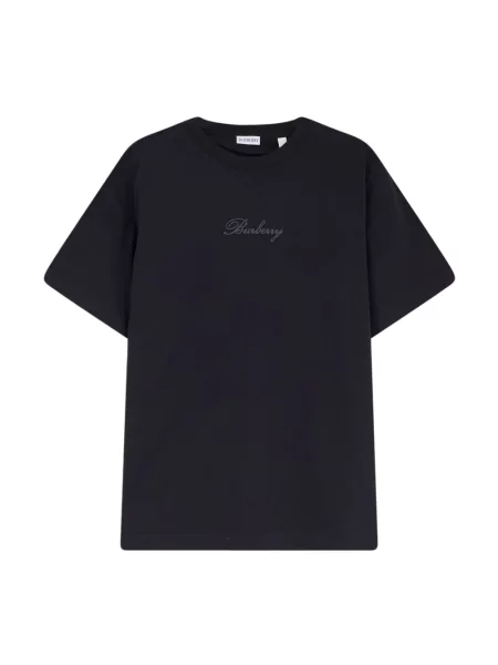 Koszulka Burberry z logo czarna