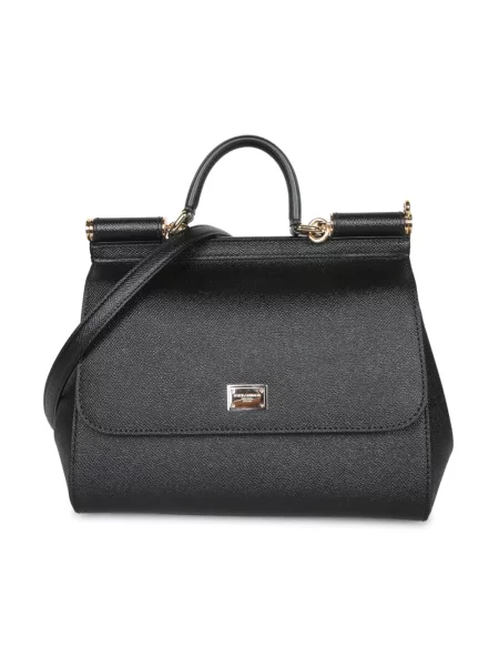 Torebka Dolce And Gabbana skórzana czarna