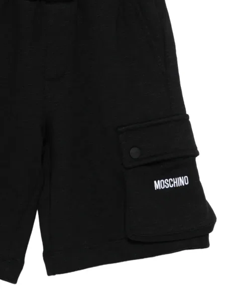 Szorty cargo dziecięce Moschino czarne