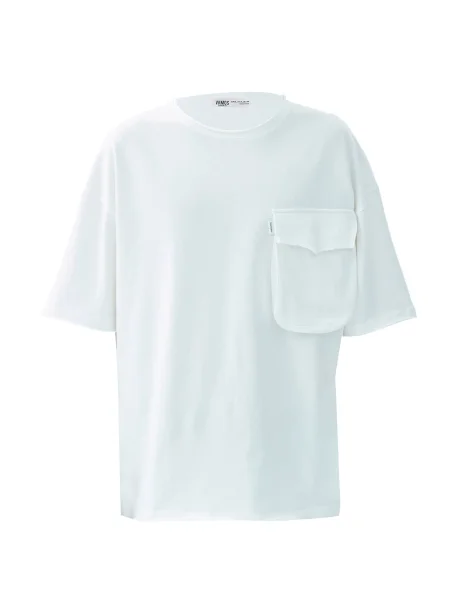 VAMOS CLO Tricou Euless' alb