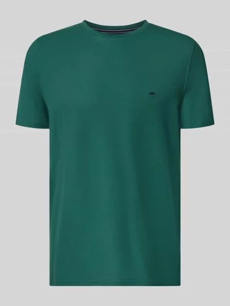 T-shirt w kroju regular fit z haftowanym logo Fynch-hatton