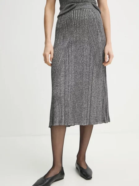 AERON spódnica MOSSY midi rozkloszowana szary