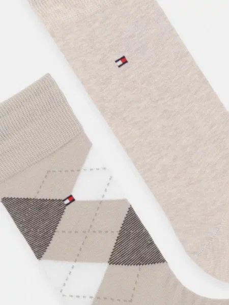 Tommy Hilfiger ponožky s bavlnou béžové