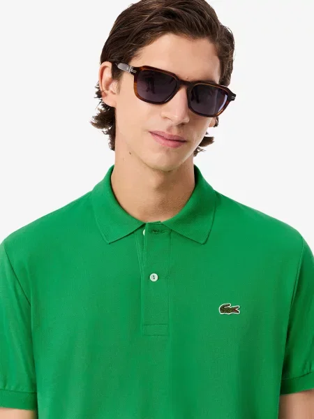 Поло Lacoste зеленое