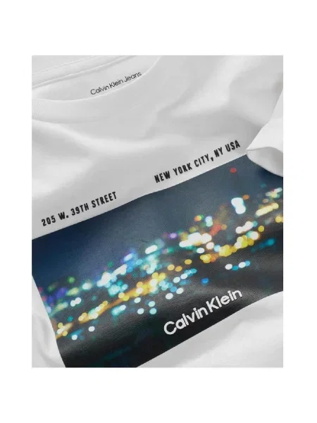 Gyerek póló Calvin Klein Jeans fehér