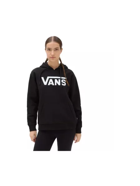 Vans bluza z kapturem z nadrukiem czarny