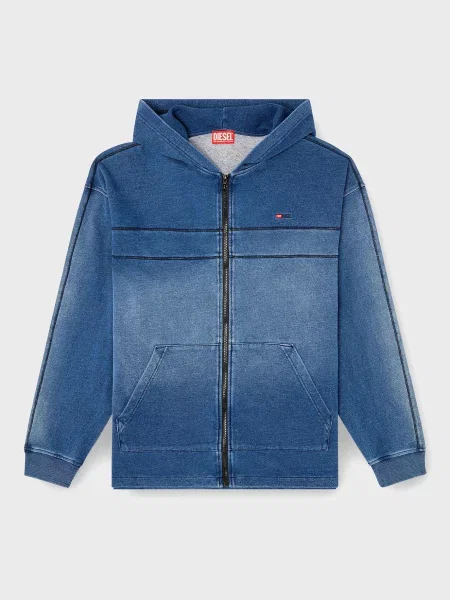 Худи Diesel с капюшоном синее