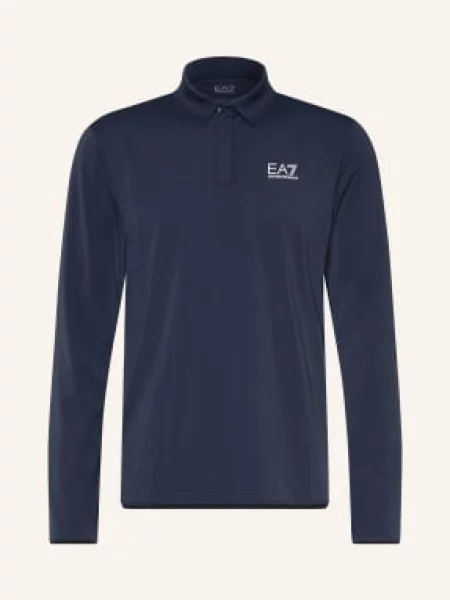 Emporio Armani Funkční Polokošile Regular Fit tmavě modrá