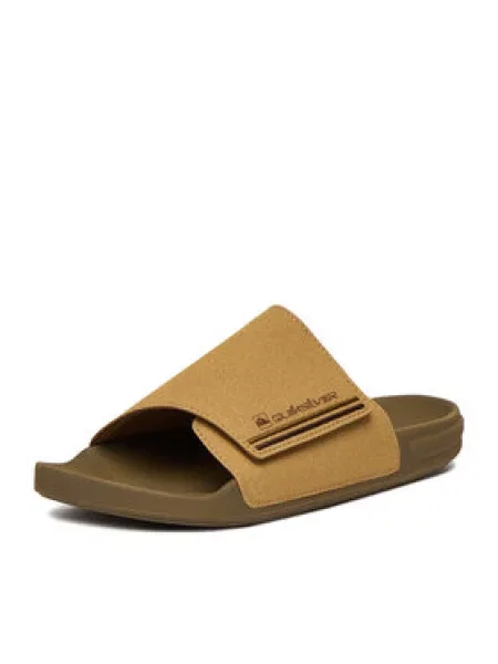 Dětské pantofle Quiksilver béžové