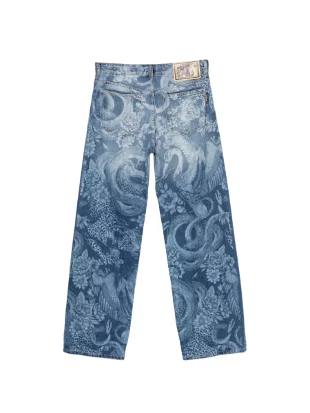Blugi Just Cavalli cu imagine albastru