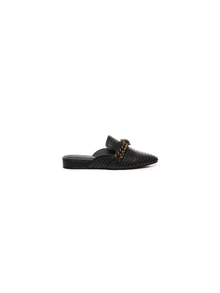 Klapki mules Kurt Geiger skórzane czarne