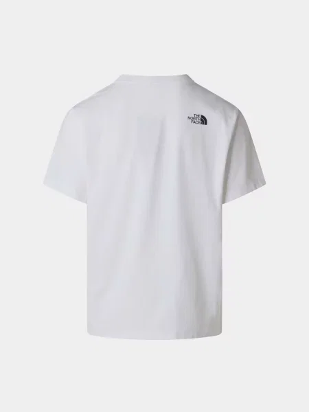 Короткая футболка The North Face белая