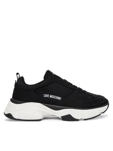 Sneakersy LOVE MOSCHINO czarne