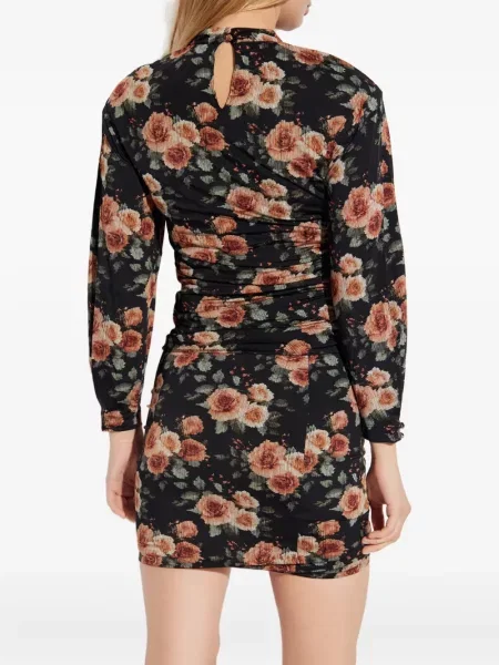 Top Iro cu model floral cu imagine negru