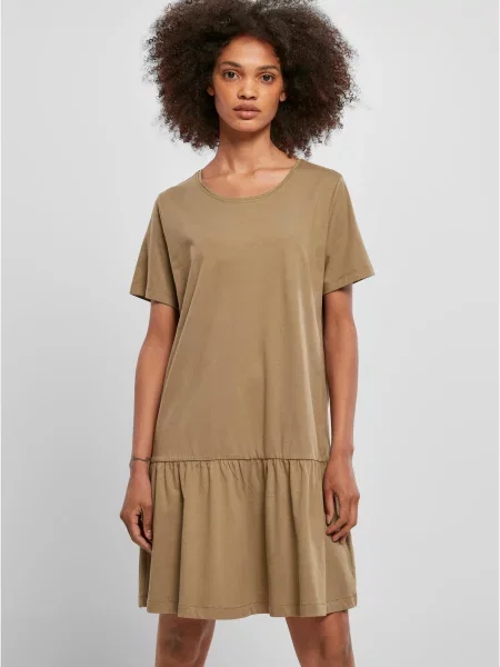 Rochie tip cămașă Urban Classics maro