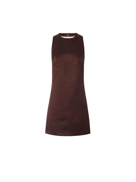 Sukienka mini Elisabetta Franchi brązowa
