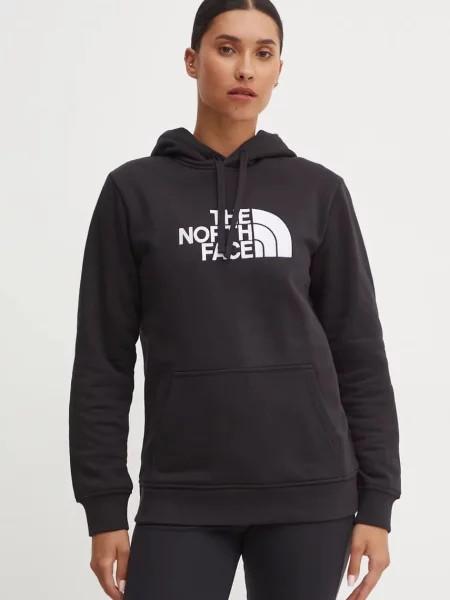 Pulover The North Face cu glugă negru