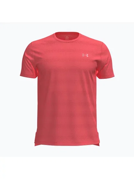 Tricou de alergare pentru bărbați Under Armour Velociti electric tangerine/black/green mode negru
